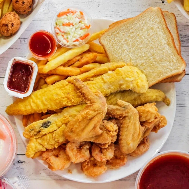 Big Appetite Special, (Fish/shrimp and chicken)